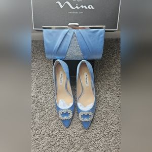 Nina shoes clutch and pumps